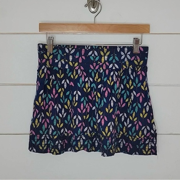 Mimi Chica Multicolor Leaf Print Mini Skirt Size M - Picture 2 of 5
